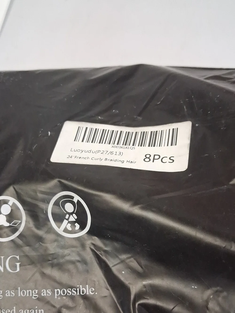 NWT Curly Braiding Hair,P27/613 Spanish Bouncy Crochet Hair 24 Inch 8Pack
